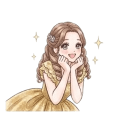 [No text]Manga-style young lady3