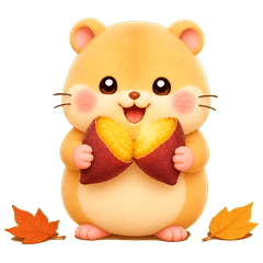 Cozy Hamster Stickers to Enjoy Fall