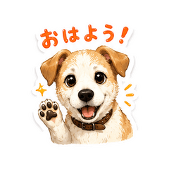 Robin Cute Dog Stickers