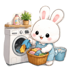 A cute bunny's daily life