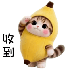 香蕉頭喵：收到！
