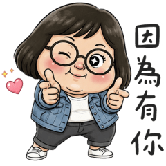 明朗的綿花糖小姐：愛你哦