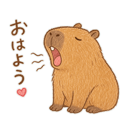 Relaxed Capybara Stickers!