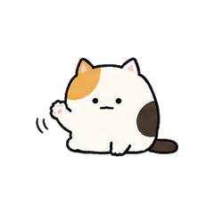A Relaxing Day for a Calico Cat