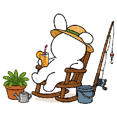 折耳無臉兔兔(上班篇)