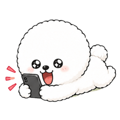 圓滾滾比熊犬的日常貼圖