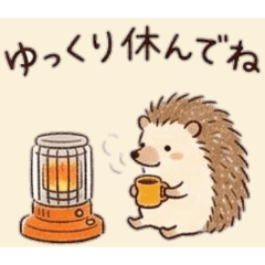 Hedgehog in autumn atmosphere3