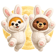A cute bear for everyday use in autumn
