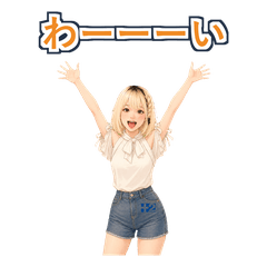 Shoko-chan Action Stickers