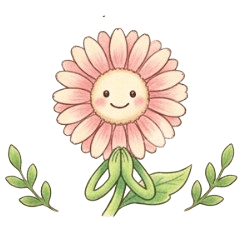 Caring Gerbera Stickers