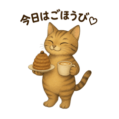 Cozy Tabby Cat: Everyday Messages