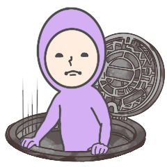 purple human 's pun stickers.