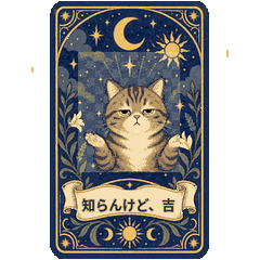 Moonlit Spinning Cat Oracle