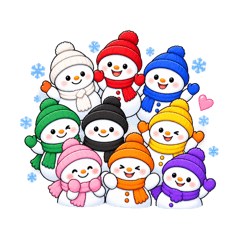 SnowMan colorful