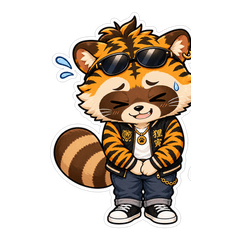 Cheeky Tanutora Stickers