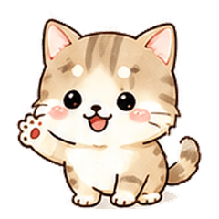 Polite Kitten Stickers 40