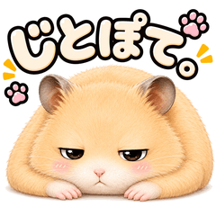 Jitopote Hamster with narrowed eyes