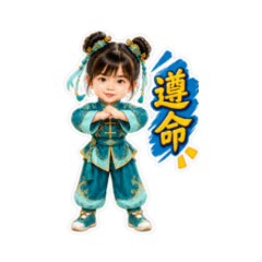 甜萌太極小女娃