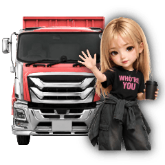 10-Ton Dump Truck Girls: Work Messages