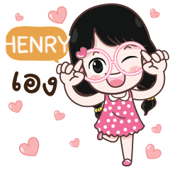 HENRY cute glasses girl e