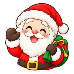 Cute Santa's Merry Daily Greetings