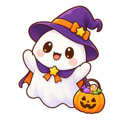 Little Ghost Halloween Greetings