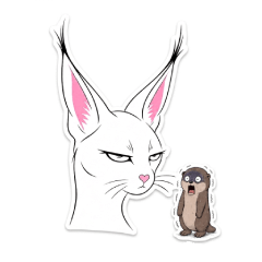 Grumpy Caracal & Nervous Otter
