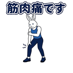 Gym Soreness Rabbit Stickers