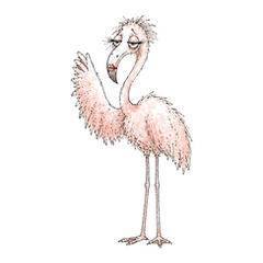 The Tired Flamingo
