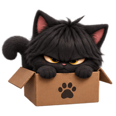 Black cat puff puff