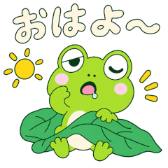 Cheerful Everyday Frog Stickers