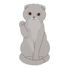Ishicoro Scottish Fold Moving Stickers