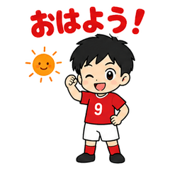 Soccer Boy Everyday Popup Stickers