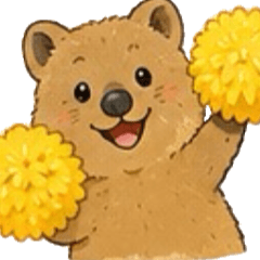 World's Happiest Quokka Stickers