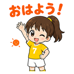 Soccer Girl Everyday Popup Stickers