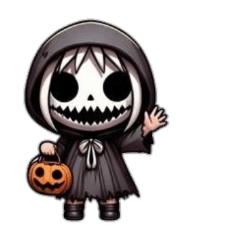 [No text]Cute Halloween skeleton makeup3