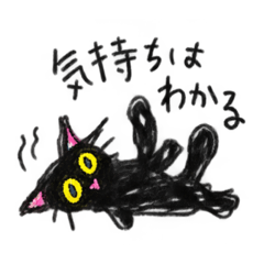 Lazy Black Cat.