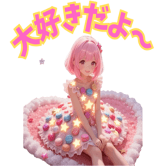 I like short pink hair Japanese1