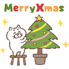 臭臉貓咪 - 聖誕小興奮