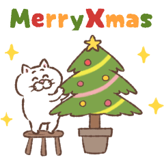 臭臉貓咪 - 聖誕小興奮