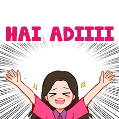 In Love with Adi Name Sticker