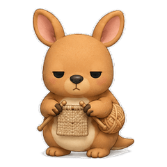 Deadpan Animals: Knitting Days