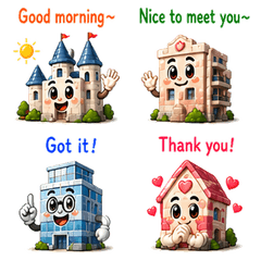 Happy Buildings Say It All