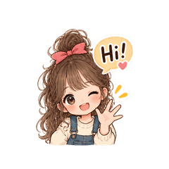 可愛女孩的日常心情