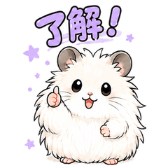 Fluffy Long-Haired Hamster