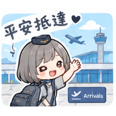 航空女孩貼圖3