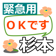 Emergency use[sugimoto]name Sticker