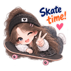滑板女孩-Skate time