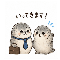 Fluffy Seals in Love