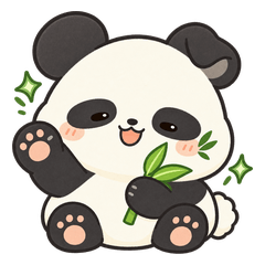 Fluffy Bamboo-Leaf Panda